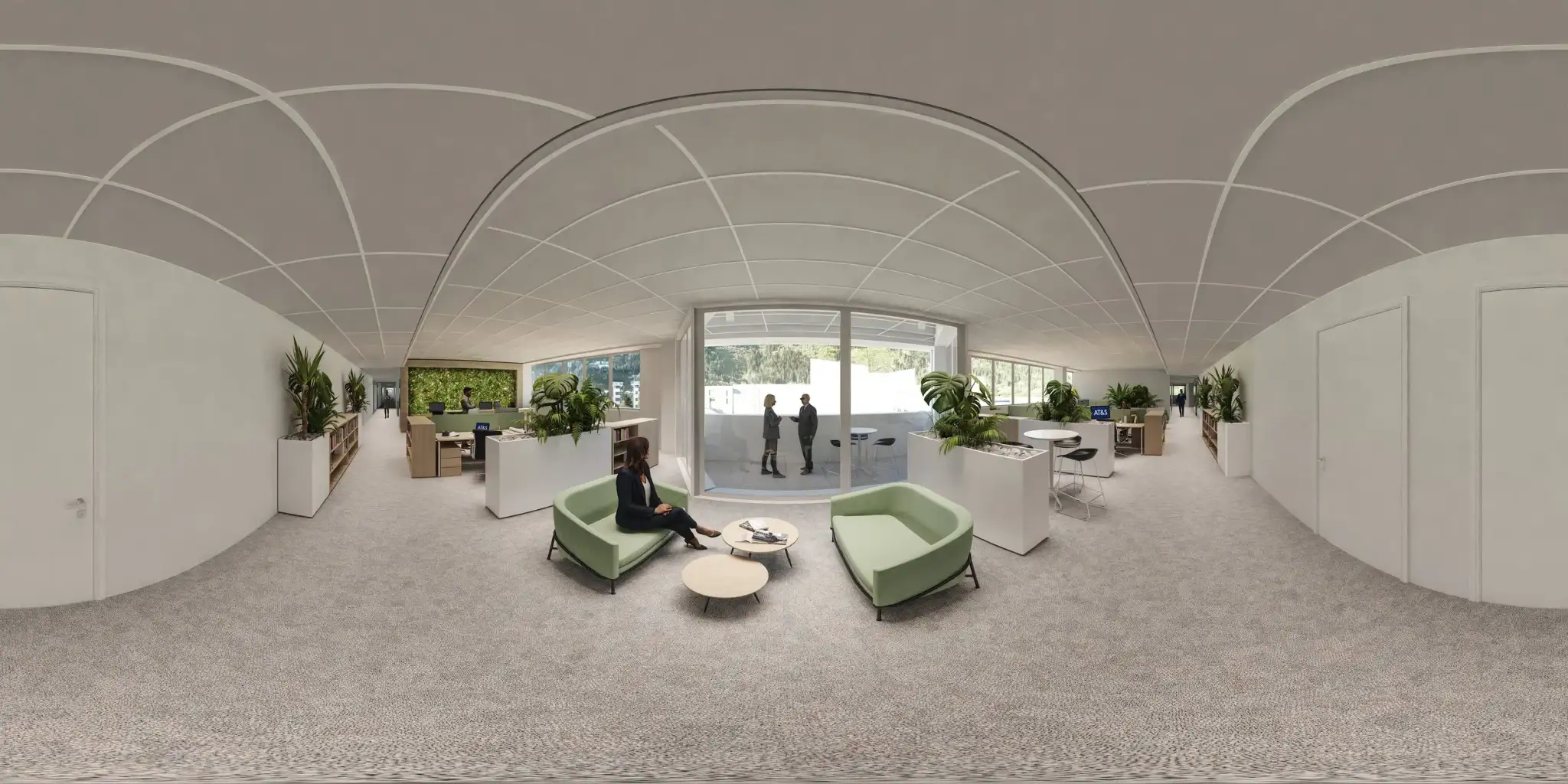AT&S Leoben — 360° Panorama der neuen Büroflächen