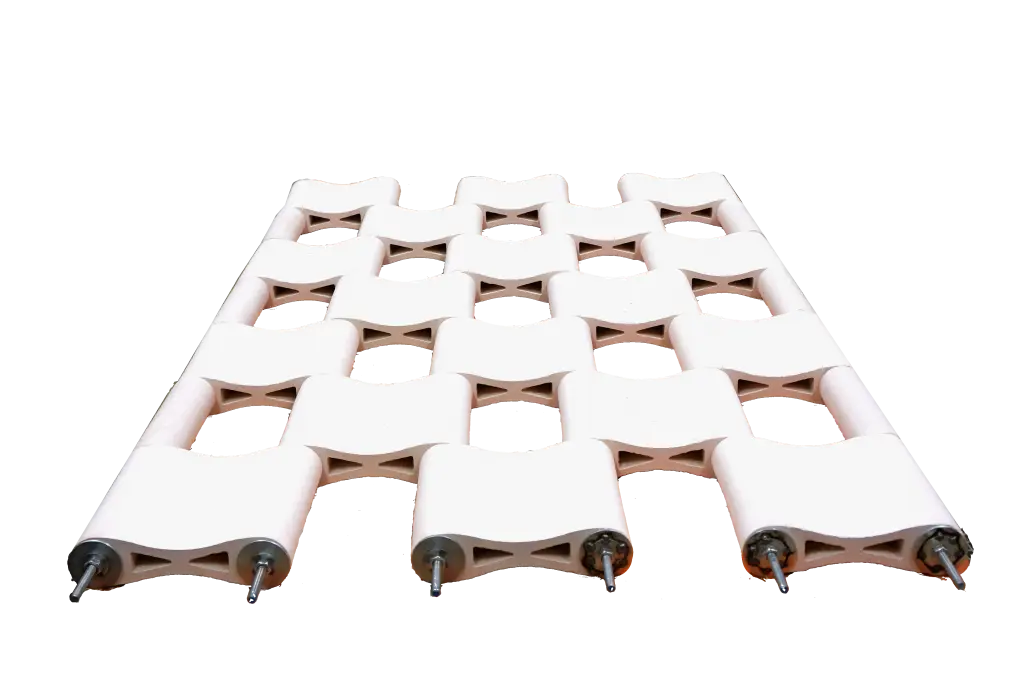 Ceramic Re:visions — tragendes Bausystem aus keramischen Modulen, Masterprojekt am Institut für Tragwerksentwurf der TU Graz