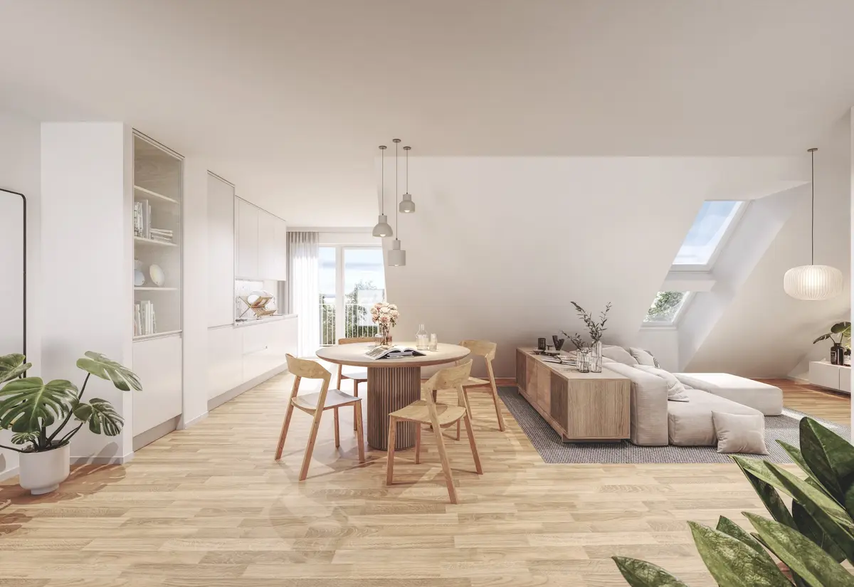 Korbgasse Wien — Top 17 Wohnung Visualisierung