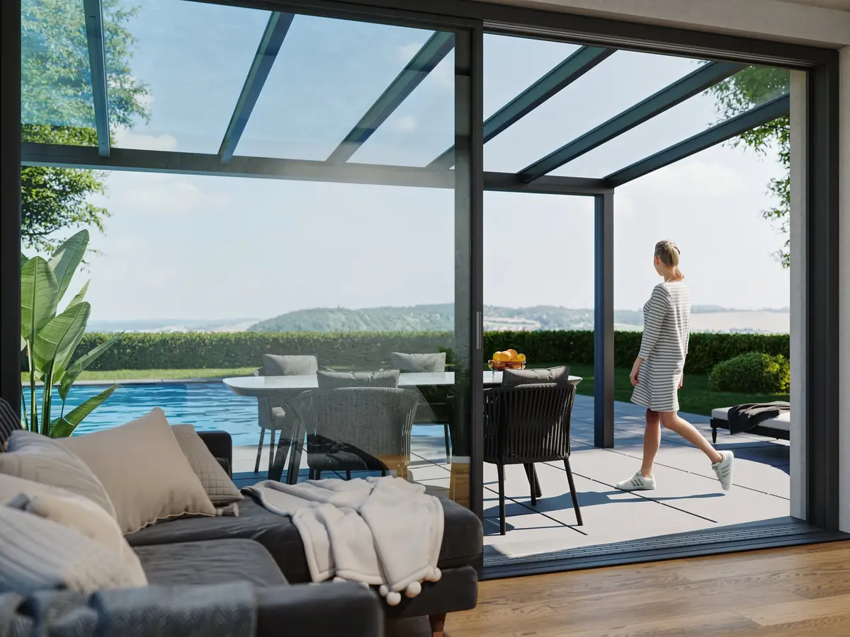 Leeb Amalfi — Terrassenüberdachung Innenansicht