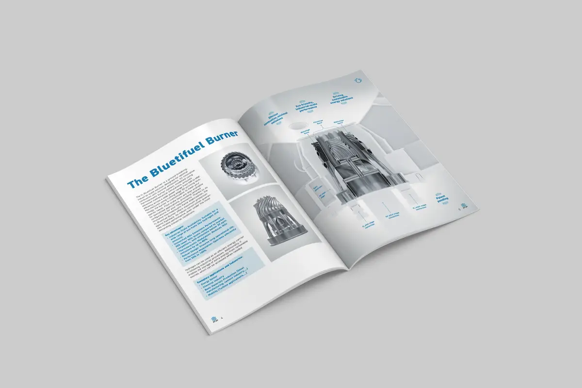 P&P Industries H2 Bluetifuel Burner — technische Explosionsdarstellung