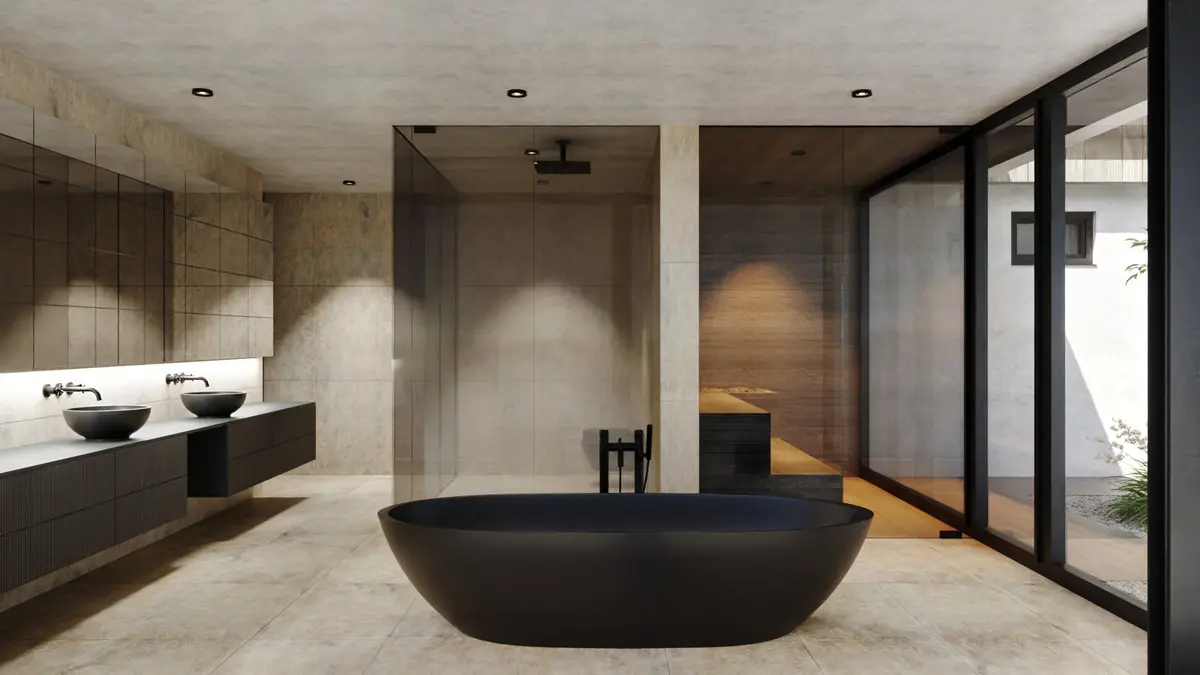 Villa S Südsteiermark — Badezimmer Interior
